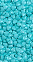 Light Blue Candy Hearts - 35g