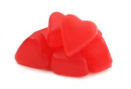 Valentine Cherry Jelly Hearts Zachary 1 LB (453g)