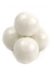 Pearl White Gumballs 1 Inch - Candy Store