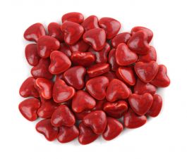 RED MINI HEARTS-MERCKENS CHOCOLATE