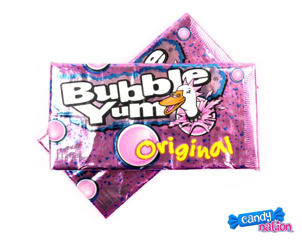BUBBLE YUM Original Flavor Chewy, Bubble Gum Packs, 2.82 oz (12 Count)