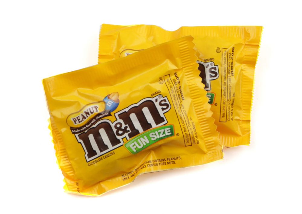M&m's Peanut Fun Size Bulk Transfer 23 Pound Each - 1 Per Case.