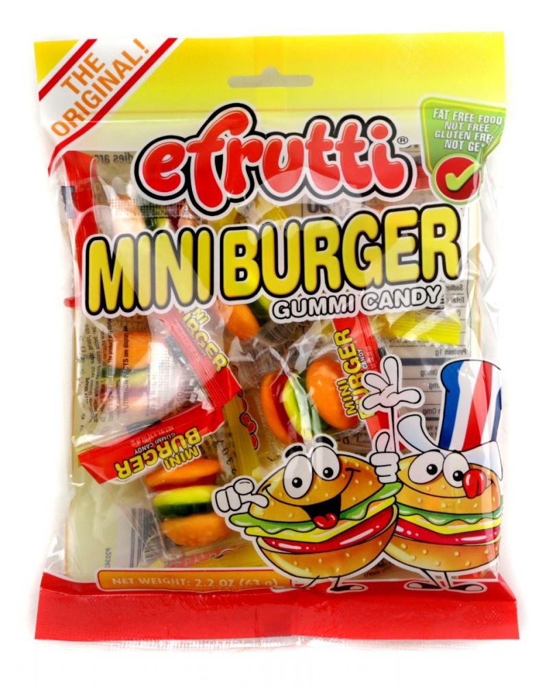 Mini Gummy Burgers Bags 6 Pack