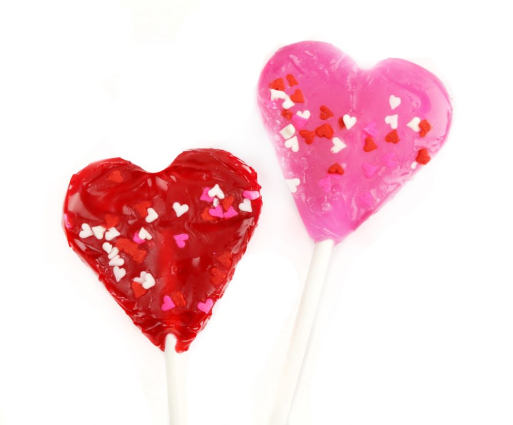 Mini Heart Shaped Lollipops