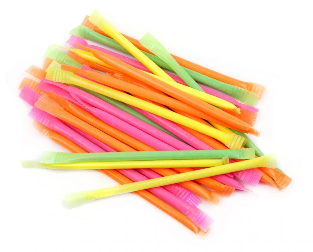 Neon Candy Filled Straws - Candy Store