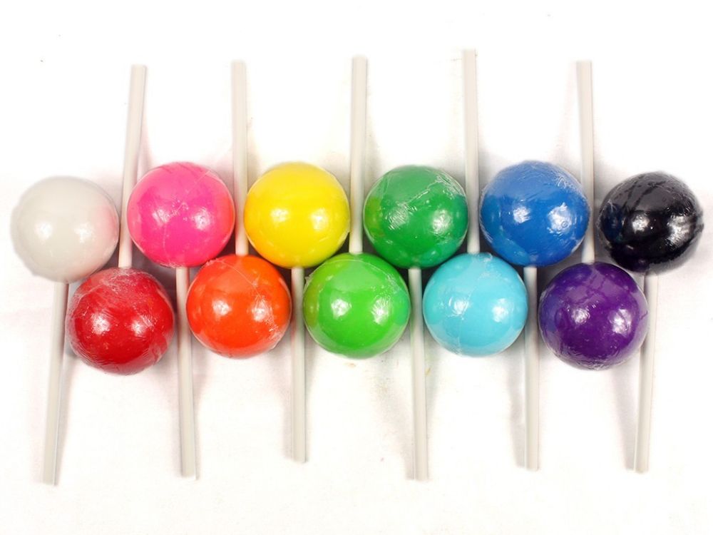 Paintball Pops Giant Jawbreaker Lollipops Assorted 12 Piece