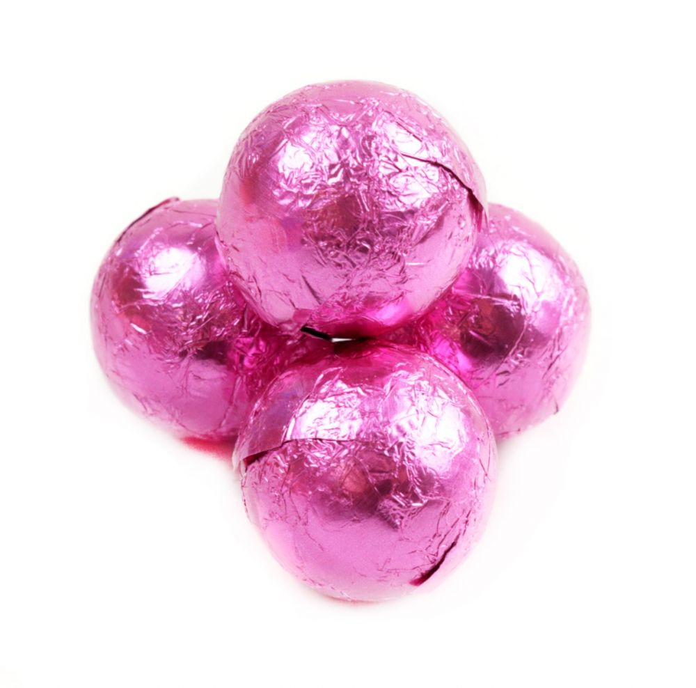 Chocolate Cake Balls Stripped Pink Candy Melts Stacked on Plate Stock Photo  - Image of happy, closeup: 70471008