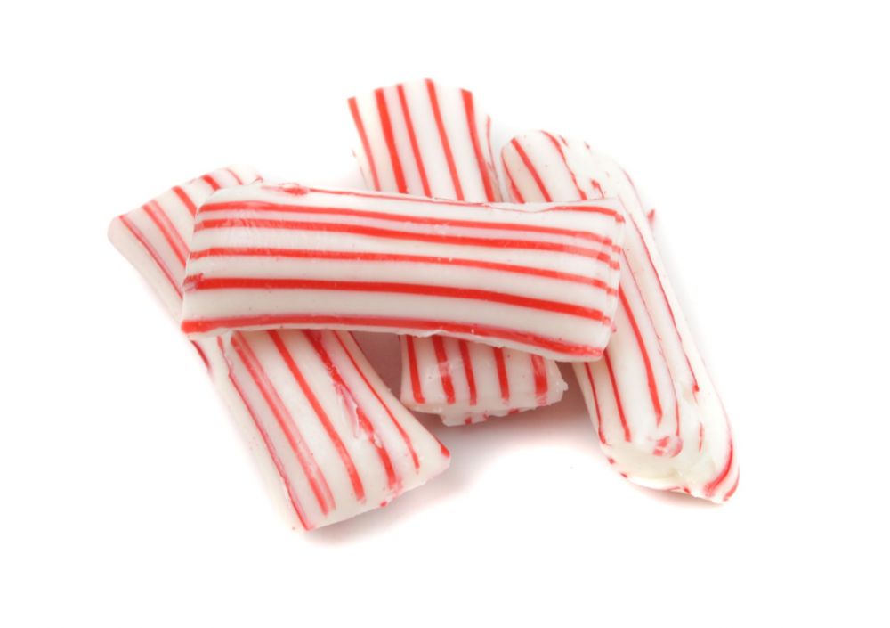 Peppermint Straws Filled with Chocolate