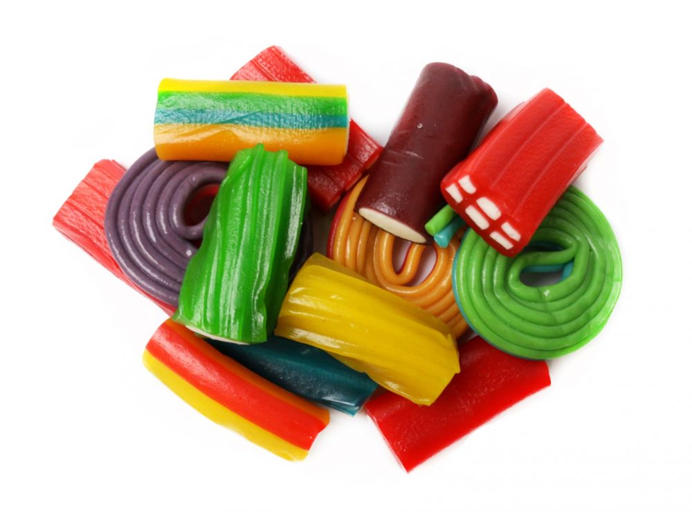 Rainbow Licorice Mix Fruit Flavored and Colorful