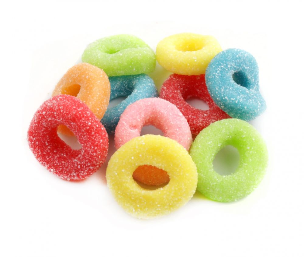 Haribo Sour Apple Rings 150pcs 1200g Tub - Gummi Candy - Sweets from  Germany | eBay