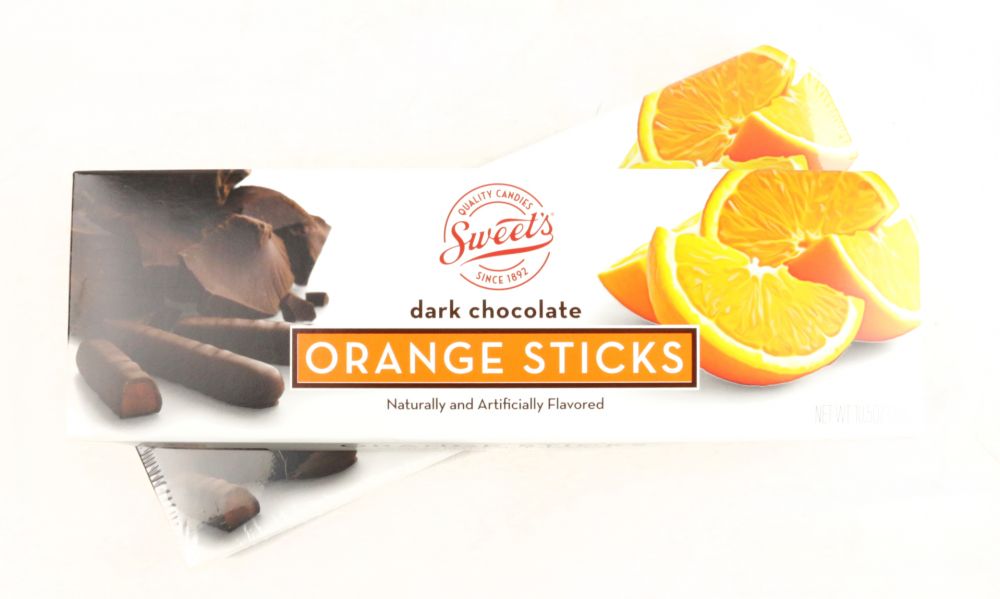 Orange Sticks Dipped In Dark Chocolate