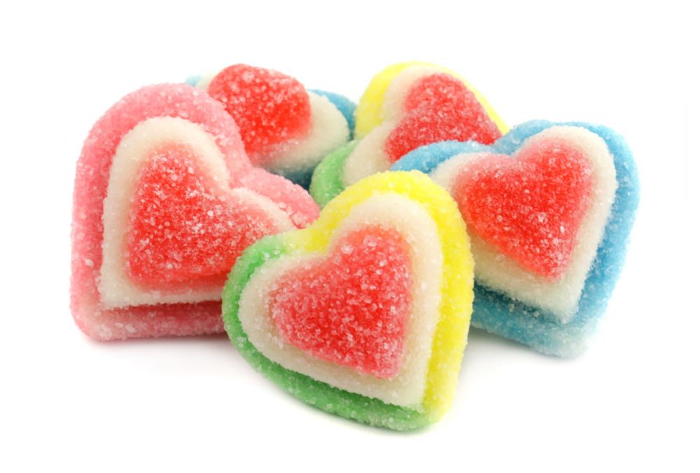 3D Gummy Hearts 🧡💜💕- Multicolor – qluxnailsalon