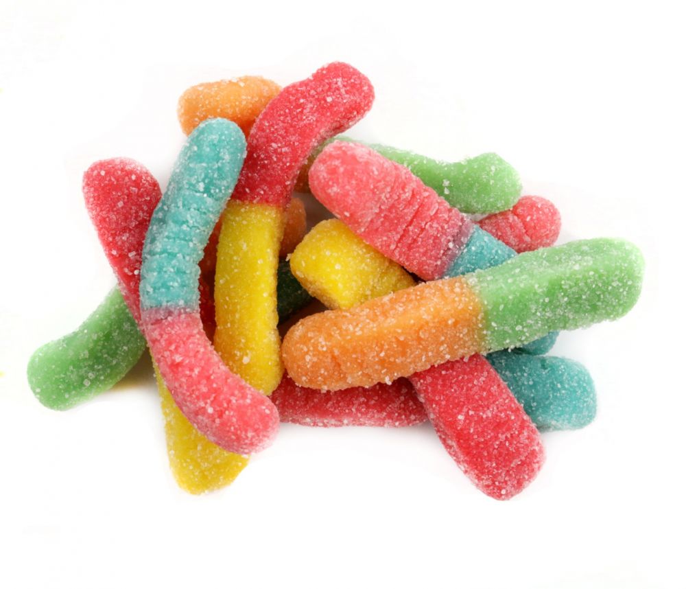 Trolli Neon Gummy Sour Worms Small - Candy Store