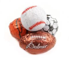 Assorted Sports Chocolate Flavored Balls