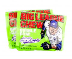 Big League Chew Bubble Gum Swingin Sour Apple 12 Pack