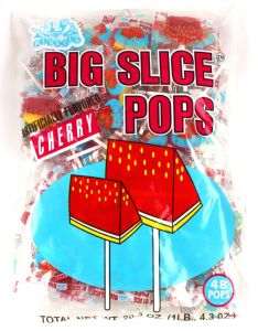 Big Slice Pops Cherry 48 Piece 