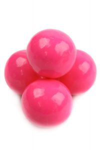 Bright Pink Gumballs 1 Inch - Bubblegum