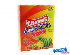 Charms Sweet 'N Sour Lollipops 48 Piece