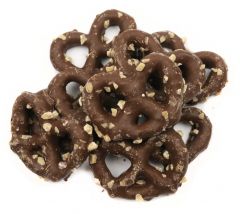 Chocolate Covered Pretzels With Toffee Bits
