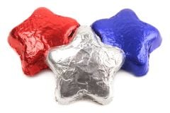 Chocolate Stars - Red, White and Blue