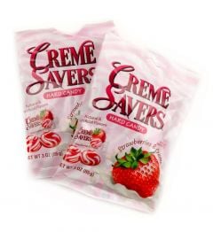 Creme Savers Strawberry & Creme Hard Candy 3oz 6 Pack