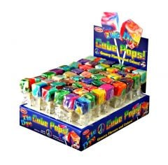 Tie-Dye Cube Lollipops 48 Piece