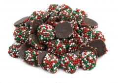 Petite Dark Chocolate Christmas Nonpareils