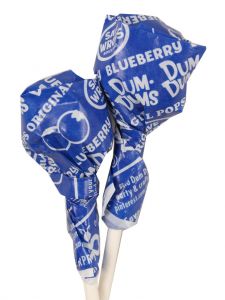 Blue Dum Dum Lollipops - Blueberry