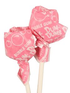 LIght Pink Dum Dum Lollipops - Bubble Gum