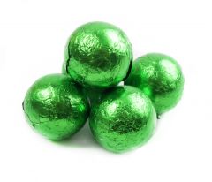 Green Foil Chocolate Balls