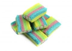 Gummy Rainbow Candy Bricks