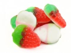 Gummy Strawberries and Cream