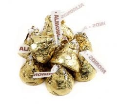 Gold Hershey's Kisses with Almonds