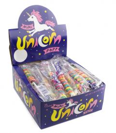 Mini Rainbow Unicorn Lollipops 48 Piece