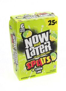 Now and Later Splits Lemon Lime 24 Pack