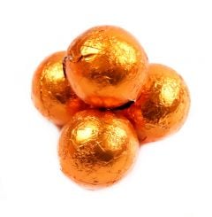 Orange Foil Chocolate Balls