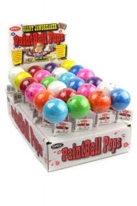 Paintball Pops Giant Jawbreaker Lollipop 24 Piece