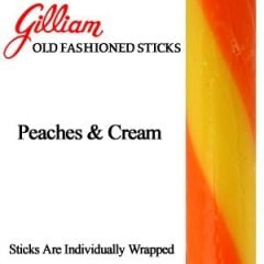 Gilliam Stick Candy Old Fashioned Peaches & Cream 80 Sticks 