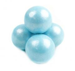 Pearl Blue Gumballs 1 Inch - Cotton Candy