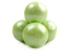 Pearl Green Gumballs 1 Inch - Green Apple