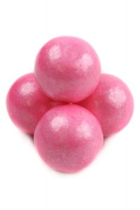 Pearl Pink Gumballs 1 Inch - Strawberry