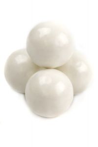 Pearl White Gumballs 1 Inch