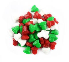Red, White and Green Mini Christmas Bell Candy
