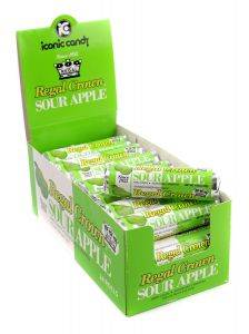Regal Crown Candy Sour Apple Rolls 24 Pack