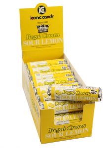 Regal Crown Candy Sour Lemon Rolls 24 Pack 