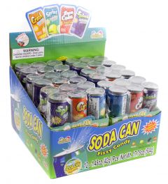 Soda Can Fizzy Candy 12 Piece 