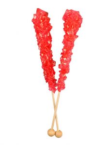 Red Rock Candy Sticks - Wrapped 12 Piece 