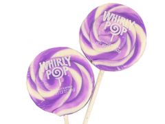 Whirly Pop Lavender & White Lollipops 1.5 Ounce 12 Piece