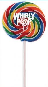 Whirly Pop Rainbow Lollipops 3" 1.5oz 60 Count