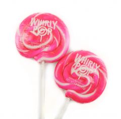 Whirly Pop Hot Pink Lollipops 1.5 Ounce 12 Piece